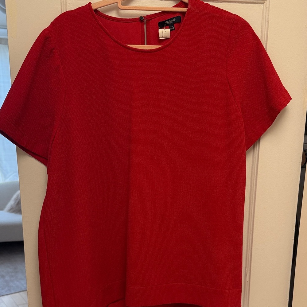 Madewell Vibrant Red Blouse